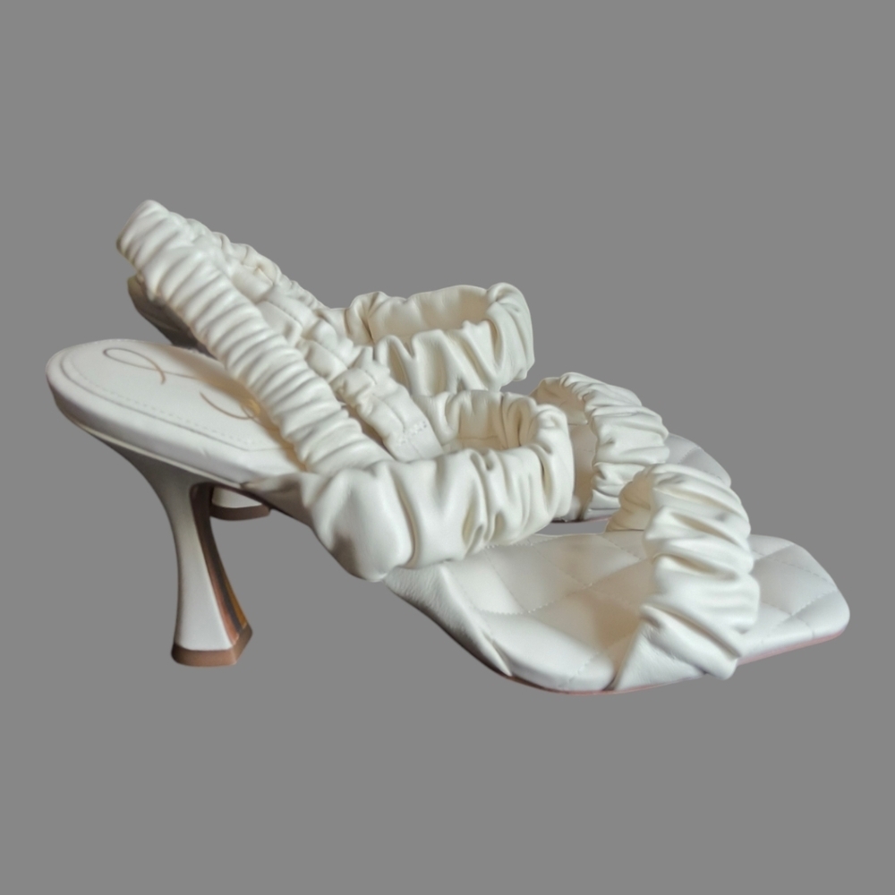 Sam Edelman Cream Heels Size 8.5 Woman’s - Picture 9 of 10